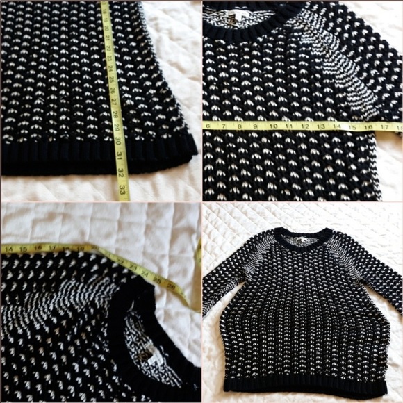 Black & White Knitted Sweater Dress by CK - Picture 3 of 7